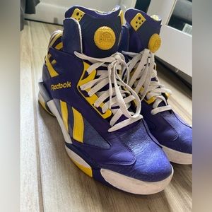 AUTHENTIC RARE Reebok Shaq Attaq LSU Tigers 2014 Mens 12 basketball sneakers